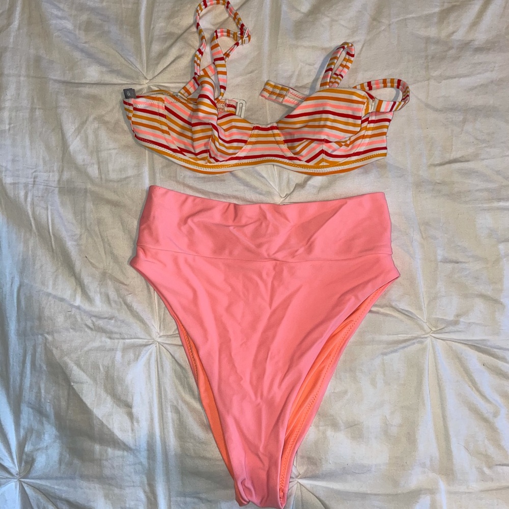 Aerie high-waisted bikini set
